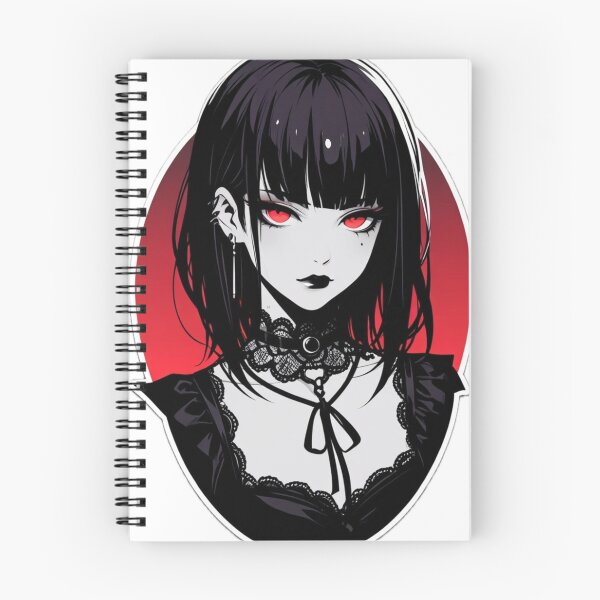 Item preview, Black Lace Gothic Anime Portrait designed and sold by AnimDream .