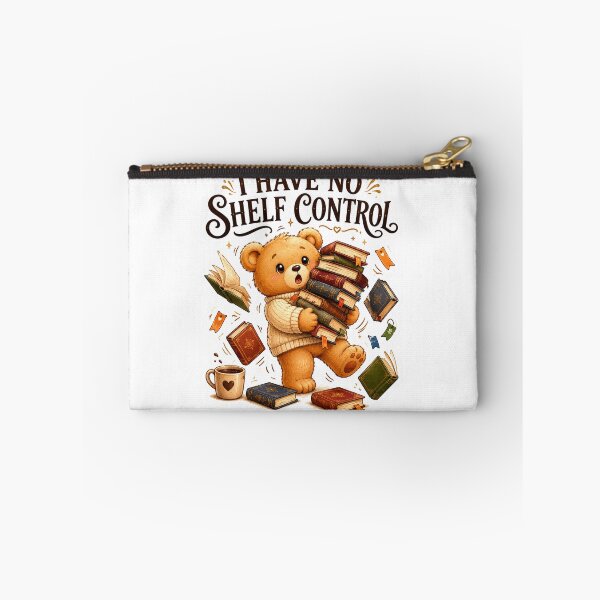 Item preview, I Have No Shelf Control Cute Teddy Book Lover Sticker designed and sold by DreamTags Studio.
