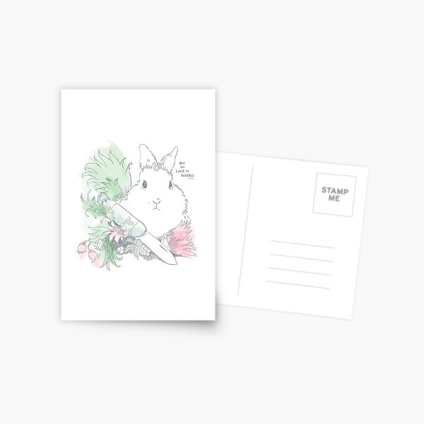 Item preview, Bunny But the Lord is faithful water colour designed and sold by Hephzibahlove.