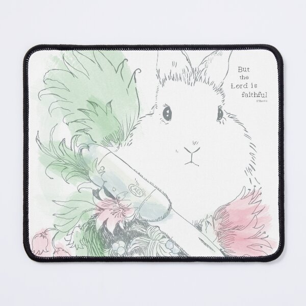 Item preview, Bunny But the Lord is faithful water colour designed and sold by Hephzibahlove.