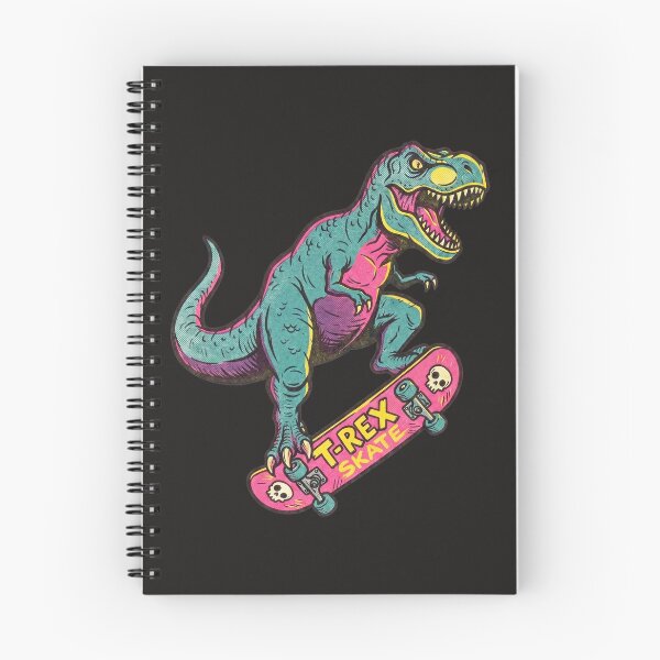Item preview, Skateboarding T-Rex 90s Retro Neon Art For Skaters and Dinosaur Fans designed and sold by roarsomethings.