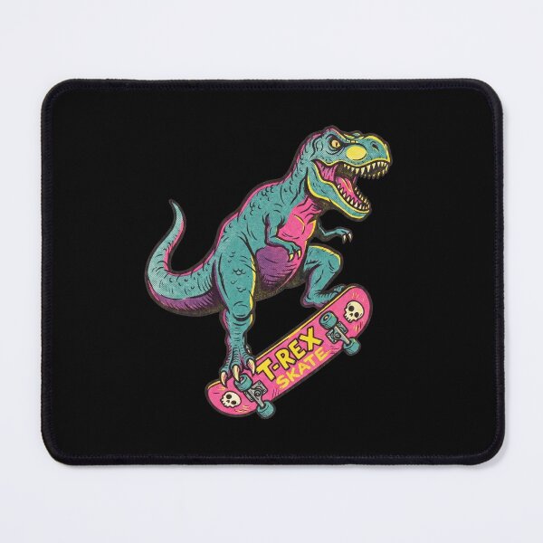 Item preview, Skateboarding T-Rex 90s Retro Neon Art For Skaters and Dinosaur Fans designed and sold by roarsomethings.