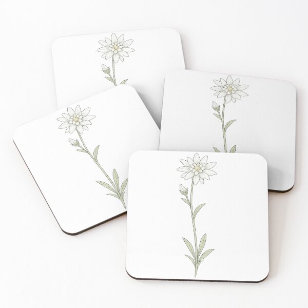 Item preview, Edelweiss flower in soft hues designed and sold by Side Quest Co..