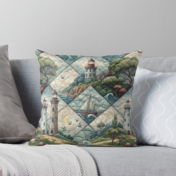 Artikelvorschau, Leuchtturm-Patchwork entworfen und verkauft von HolyWon.
