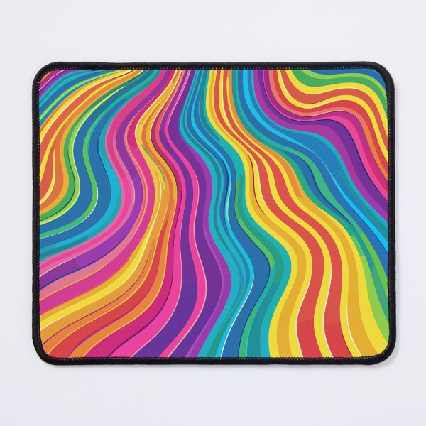 Item preview, Groovy Rainbow Wavy Lines | Vibrant Retro Seamless Pattern designed and sold by Purple Moon .