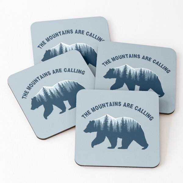 Item preview, BEAR, THE MOUNTAINS ARE CALLING designed and sold by BKDIGITALSHOP.