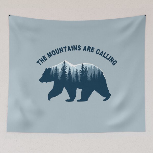 Item preview, BEAR, THE MOUNTAINS ARE CALLING designed and sold by BKDIGITALSHOP.