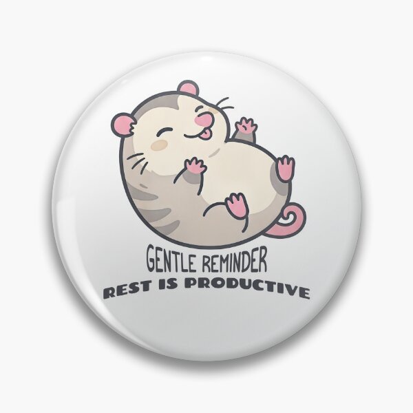 Item preview, Gentle Reminder Rest Is Productive Cute Sleepy Animal Design designed and sold by lenalenspod.