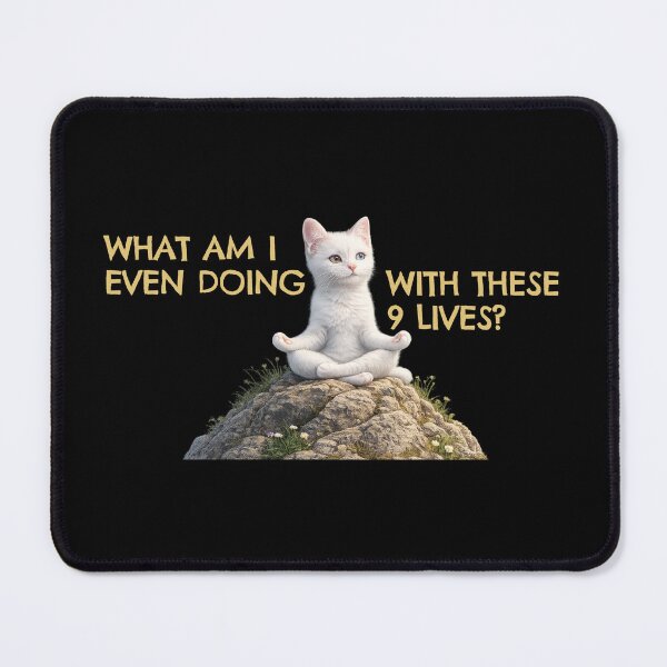 Item preview, What am I doing with these 9 lives? designed and sold by Cut & Paste Productions.