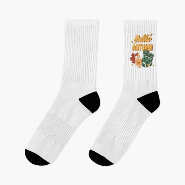 Item preview, Hello Autumn Cozy Socks And Candle designed and sold by EvLip-Artist.