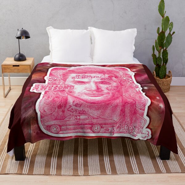 Item preview, DEMON HUNTER RETRO DARK FANTASY RED INK POSTER designed and sold by MariInk.