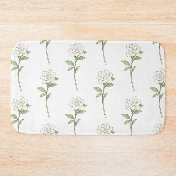 Item preview, Gardenia in bloom with delicate leaves designed and sold by Side Quest Co..