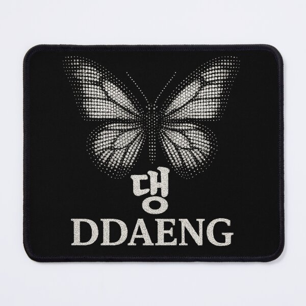 Item preview, Butterfly DDAENG Logo – Minimalist Korean Streetwear Design designed and sold by SiseonStudio.