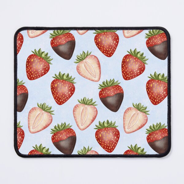 Item preview, Juicy Strawberry Hand Drawn Seamless Pattern designed and sold by Retro Street Studios.