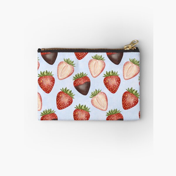 Item preview, Juicy Strawberry Hand Drawn Seamless Pattern designed and sold by Retro Street Studios.