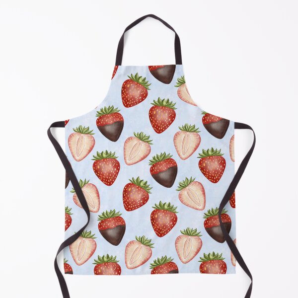 Item preview, Juicy Strawberry Hand Drawn Seamless Pattern designed and sold by Retro Street Studios.
