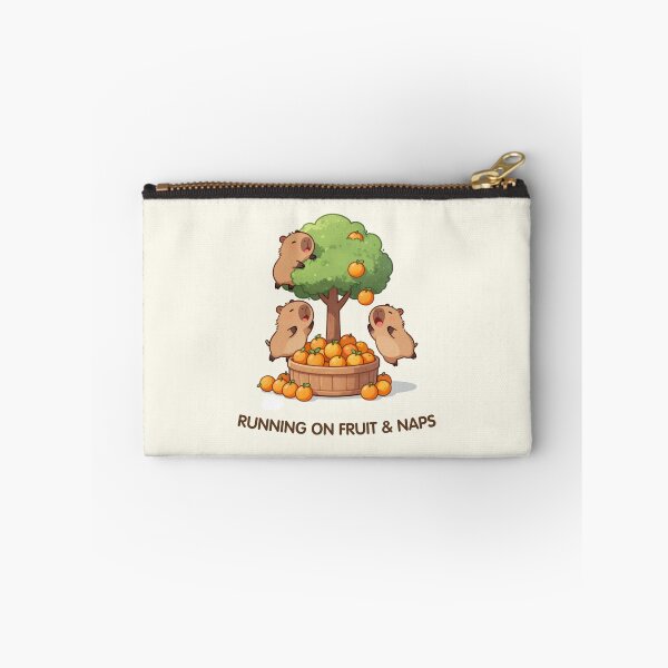 Item preview, Running on Fruit & Naps – Orange Tree Capybaras designed and sold by BCapybara.