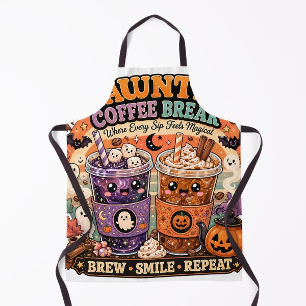Item preview, Haunted Coffee Break Cute Halloween Coffee T-Shirt | Kawaii Ghost Pumpkin Spooky Autumn Design designed and sold by Rx Graphic Studio.