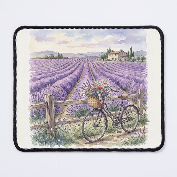 Item preview, Lavender Field Shirt – Wild & Lavender Farmhouse Watercolor Countryside Tee designed and sold by DmaarGroup.