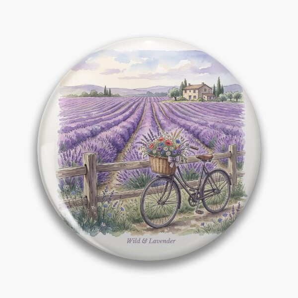 Item preview, Lavender Field Shirt – Wild & Lavender Farmhouse Watercolor Countryside Tee designed and sold by DmaarGroup.