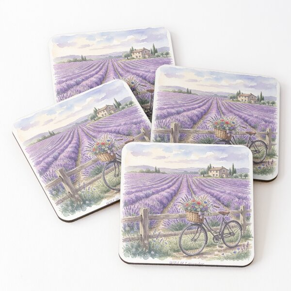 Item preview, Lavender Field Shirt – Wild & Lavender Farmhouse Watercolor Countryside Tee designed and sold by DmaarGroup.
