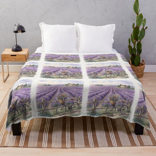Item preview, Lavender Field Shirt – Wild & Lavender Farmhouse Watercolor Countryside Tee designed and sold by DmaarGroup.