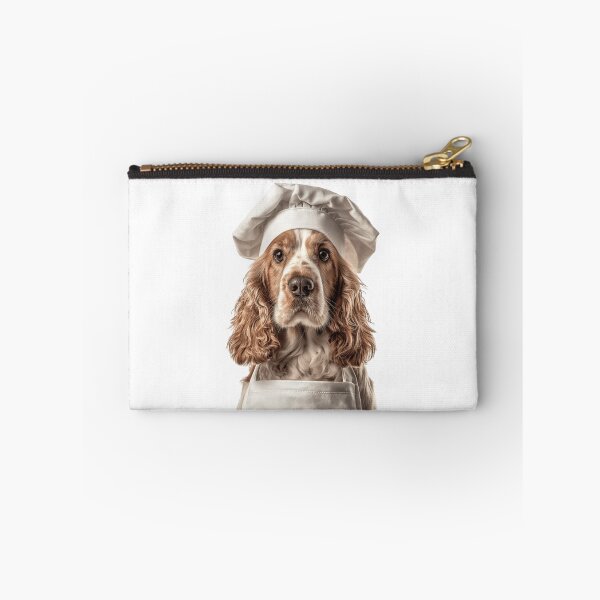Item preview, Funny English Cocker Spaniel Dog Chef Realistic Animal Cooking Humor Art designed and sold by LazyOwlStore.