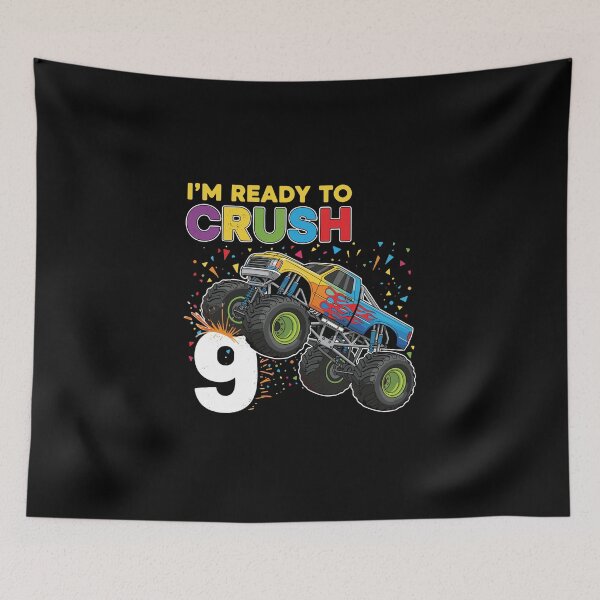 Item preview, I'm Ready To Crush 9 Monster Truck Ninth Birthday Boy designed and sold by PopStars1993.