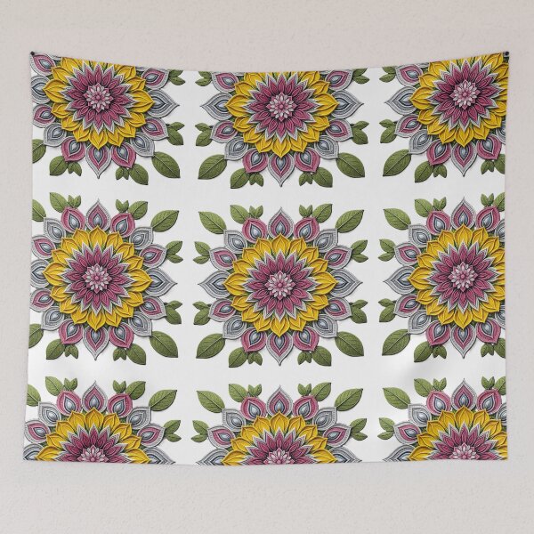 Item preview, Radiant Floral Mandala designed and sold by samuel2025.