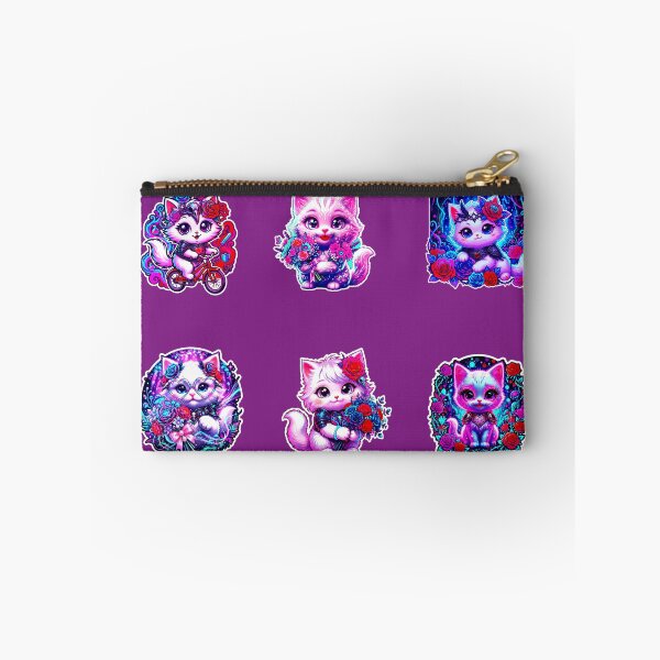 Item preview, Cute Cat Stickers Pack – Kawaii Kitten Set for Laptop, Phone & School Supplies designed and sold by Cyber-ART-Studio.