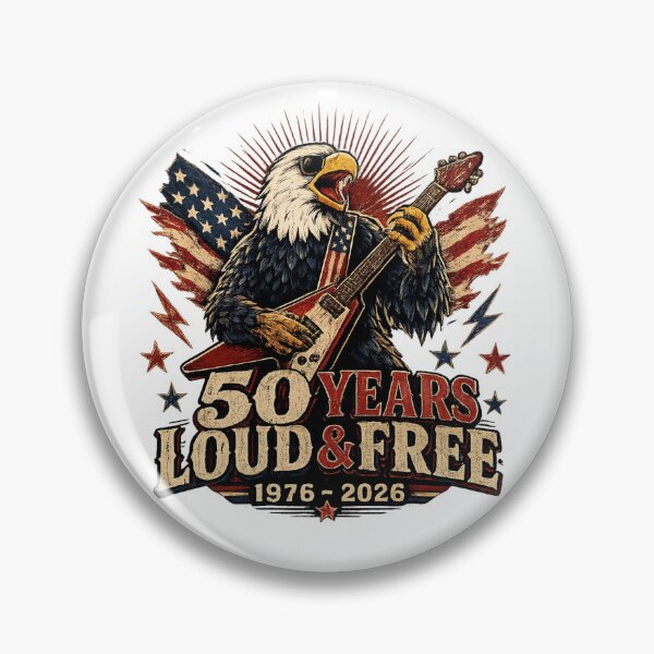Item preview, Vintage 50 Years Loud Free Rock Guitar American Eagle designed and sold by Orivana.
