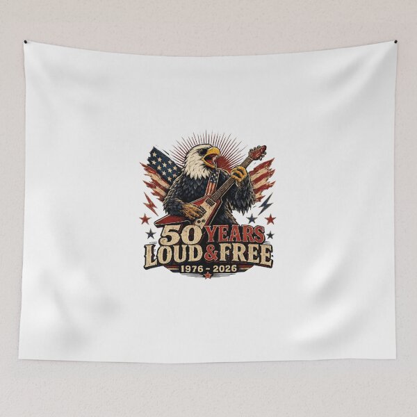 Item preview, Vintage 50 Years Loud Free Rock Guitar American Eagle designed and sold by Orivana.