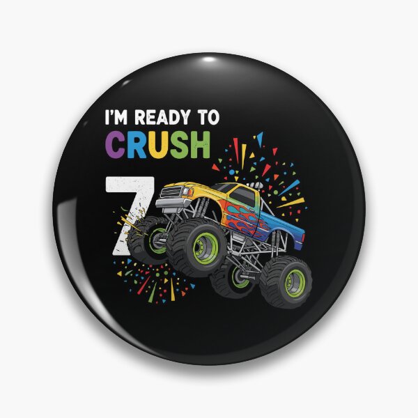 Item preview, I'm Ready To Crush 7 Monster Truck Birthday Seven Year Old Boy designed and sold by PopStars1993.
