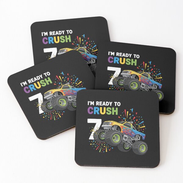 Item preview, I'm Ready To Crush 7 Monster Truck Birthday Seven Year Old Boy designed and sold by PopStars1993.