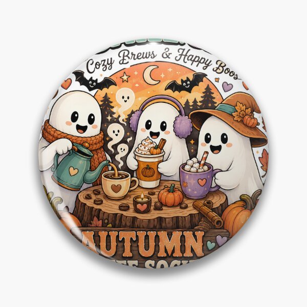 Item preview, Sip Smile Spook Autumn Coffee Society T-Shirt | Cute Ghost Coffee Halloween Fall Design designed and sold by Rx Graphic Studio.