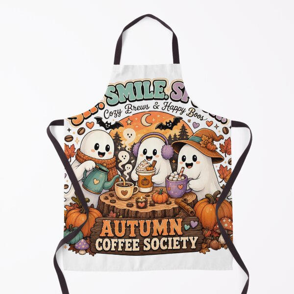 Item preview, Sip Smile Spook Autumn Coffee Society T-Shirt | Cute Ghost Coffee Halloween Fall Design designed and sold by Rx Graphic Studio.