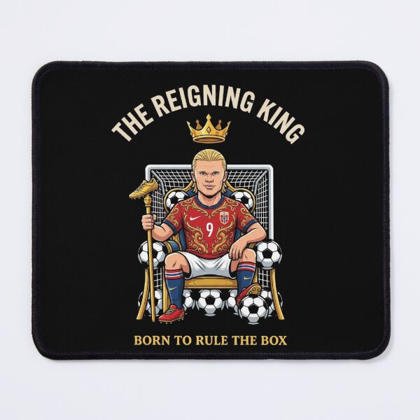 Item preview, The Reigning King erling Norway Football Caricature haaland designed and sold by thenewall.