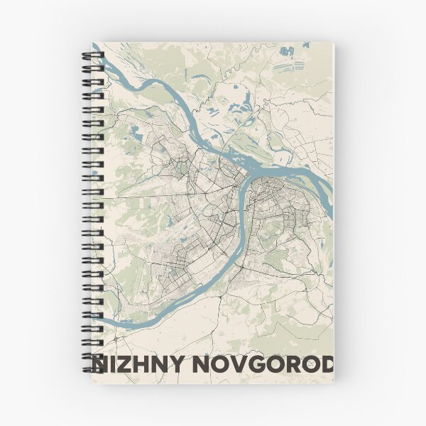 Item preview, Nizhny Novgorod Map designed and sold by MapsNerd.