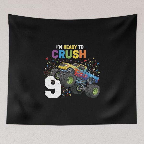 Item preview, I'm Ready To Crush 9 Monster Truck Ninth Birthday Boy designed and sold by PopStars1993.