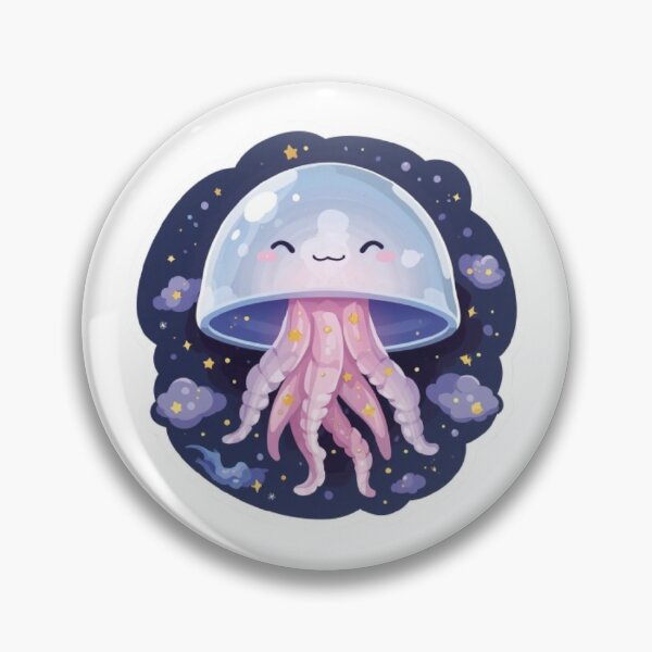Item preview, Magical Glowing Jellyfish Sticker | Cute Celestial Sea Creature designed and sold by Stylestickers55.