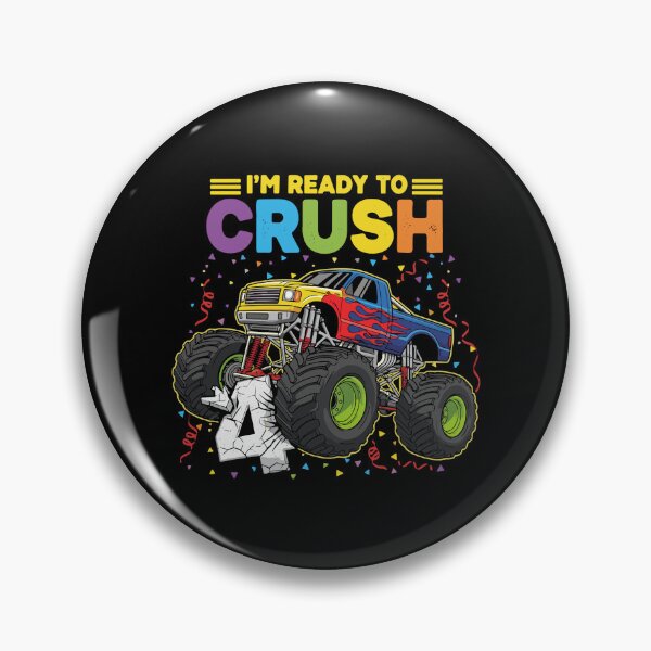 Item preview, I'm Ready To Crush 4th Birthday Monster Truck Four Year Old Boy designed and sold by PopStars1993.