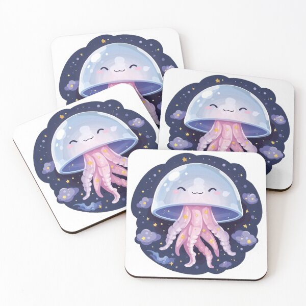 Item preview, Magical Glowing Jellyfish Sticker | Cute Celestial Sea Creature designed and sold by Stylestickers55.