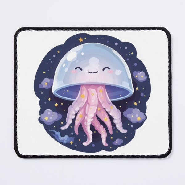 Item preview, Magical Glowing Jellyfish Sticker | Cute Celestial Sea Creature designed and sold by Stylestickers55.
