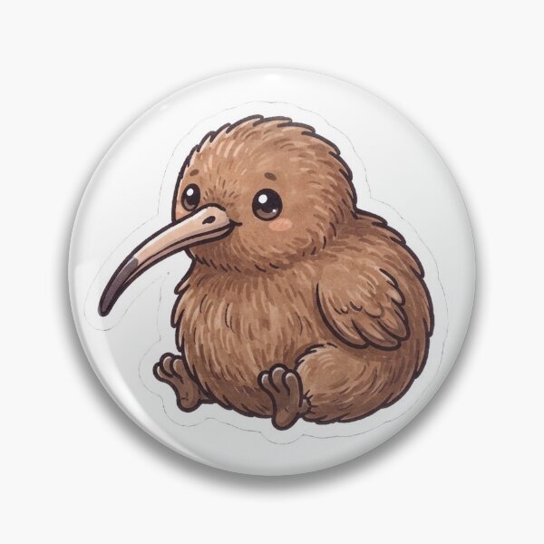 Item preview, Cute Kiwi Bird Sticker | New Zealand Native Wildlife Aotearoa Kiwiana Design designed and sold by ToiKiri.