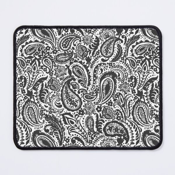 Item preview, Black and white paisley pattern designed and sold by bokasin.