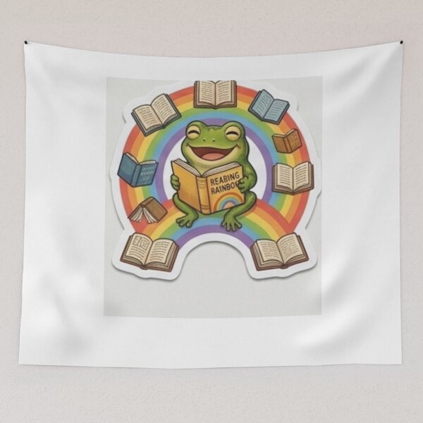 Item preview, Reading Rainbow Frog Book Lover designed and sold by AtlasPixel.
