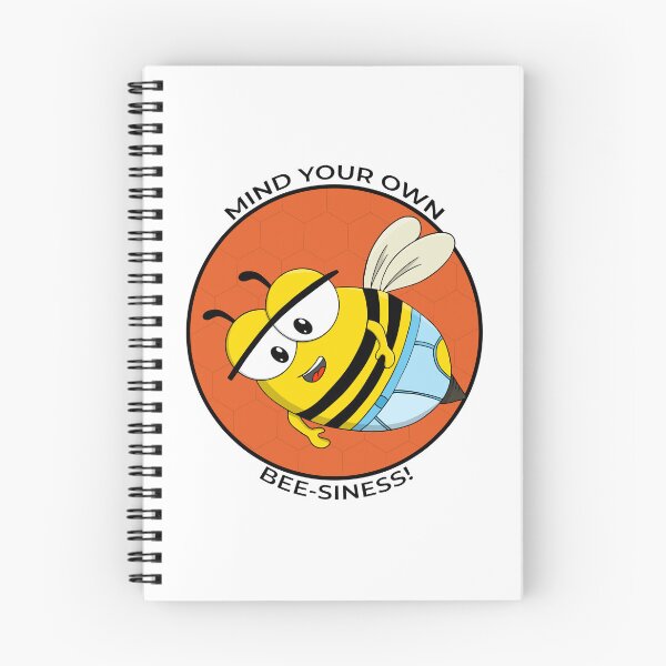 Item preview, Mind Your Own Bee-siness Funny Cartoon Bee designed and sold by shopdiego.