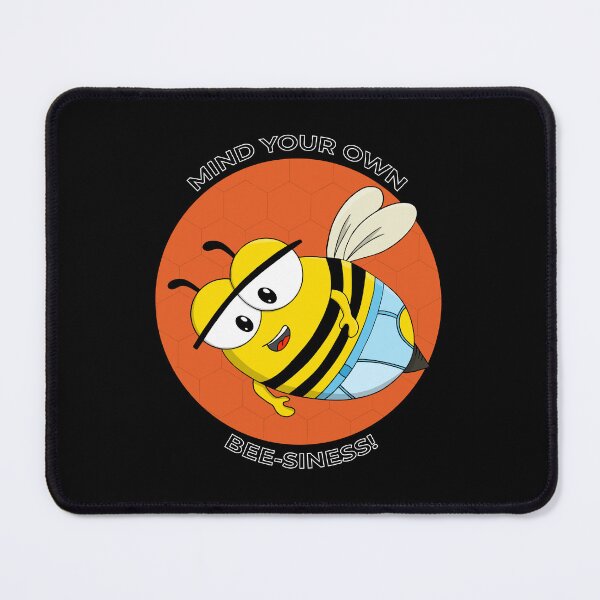 Item preview, Mind Your Own Bee-siness Funny Cartoon Bee designed and sold by shopdiego.