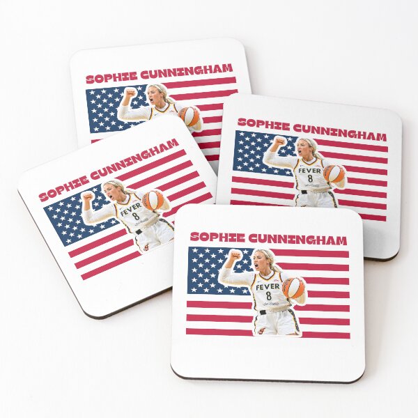 Item preview, Sophie Cunningham Indiana Fever #8 USA Flag Sticker | WNBA Basketball Fan Die-Cut Vinyl Decal designed and sold by Cozy Art Studio.