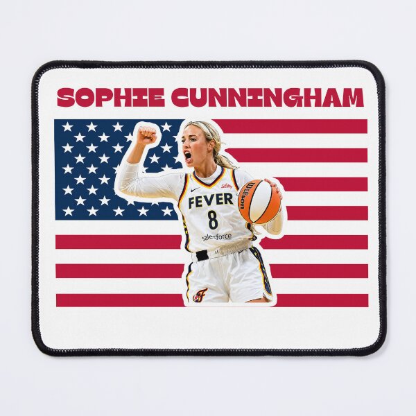 Item preview, Sophie Cunningham Indiana Fever #8 USA Flag Sticker | WNBA Basketball Fan Die-Cut Vinyl Decal designed and sold by Cozy Art Studio.